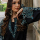 Dhanak-3PC Embroidered Shirt with Digital Printed Wool Shawl - 3552