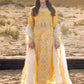Lawn-3PC Chikankari Embroidered Shirt With Khadi Net Embroidered Dupatta-5318