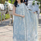 Lawn-3PC Embroidered Shirt With Digital Printed Jacquard Dupatta-5309