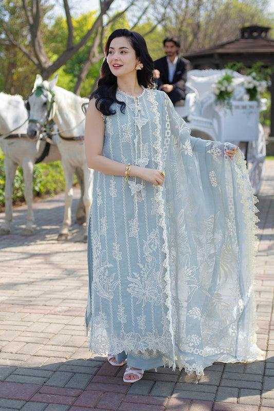 Lawn-3PC Embroidered Shirt With Digital Printed Jacquard Dupatta-5309