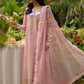 Lawn-3PC Sequence Embroidered Shirt With Khadi Net Embroidered Dupatta-5345