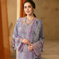 Lawn-3PC Chikakari Embroidered Shirt With Organza Printed Dupatta-5172