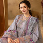 Lawn-3PC Chikakari Embroidered Shirt With Organza Printed Dupatta-5172