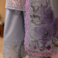 Lawn-3PC Chikakari Embroidered Shirt With Organza Printed Dupatta-5172