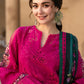 Dhanak-3PC Embroidered Shirt with Digital Printed Wool Shawl -3408