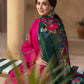 Dhanak-3PC Embroidered Shirt with Digital Printed Wool Shawl -3408