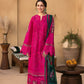Dhanak-3PC Embroidered Shirt with Digital Printed Wool Shawl -3408