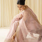 Dhanak-3PC Embroidered Shirt with Organza  Sequins Embroidered Dupatta- 3342