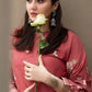 URGE 2PC DHANAK EMBROIDERED SHIRT AND TROUSER-661