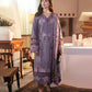 Dhanak-3PC Embroidered Shirt with Digital Printed Wool Shawl -3306