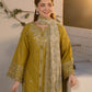 Dhanak-3PC Embroidered Shirt with Digital Printed Wool Shawl - 3289