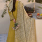 Dhanak-3PC Embroidered Shirt with Digital Printed Wool Shawl - 3289