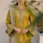 Dhanak-3PC Embroidered Shirt with Digital Printed Wool Shawl - 3289