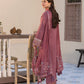 Lawn-3PC Embroidered Shirt with Chiffon Embroidered Dupatta- 1321