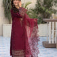 Dhanak-3PC Embroidered Shirt with Organza Embroidered Dupatta- 3285