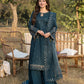 Dhanak-3PC Embroidered Shirt with Organza Embroidered Dupatta- 3392