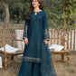 Dhanak-3PC Embroidered Shirt with Organza Embroidered Dupatta- 3392