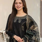 Dhanak -3PC Embroidered Shirt with Digital Printed Silk Dupatta-3283