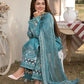 Dhanak-3PC Embroidered Shirt with Chiffon Embroidered Dupatta-3276