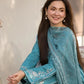 Dhanak-3PC Embroidered Shirt with Chiffon Embroidered Dupatta-3276