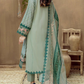 Dhanak-3PC Embroidered Shirt with Organza Embroidered Dupatta- 3292
