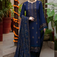 Dhanak 3PC Embroidered With Embroidered Shawl-1263