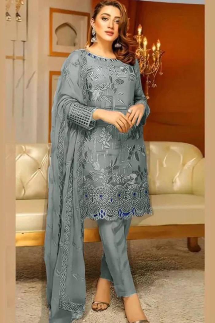 Linen 3PC Embroidered-219