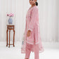 Lawn-3PC Chikankari Embroidered With Digital Printed Jacquard Dupatta-5159