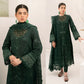 Lawn 3PC Embroidered With Organza Embroidered Dupatta-500