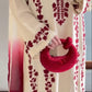 Dhanak-3PC Embroidered Shirt with Chiffon Tie and Dye Dupatta - 3509