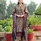 Lawn 3PC Embroidered With Digital Printed Jauqard Dupatta- 5238