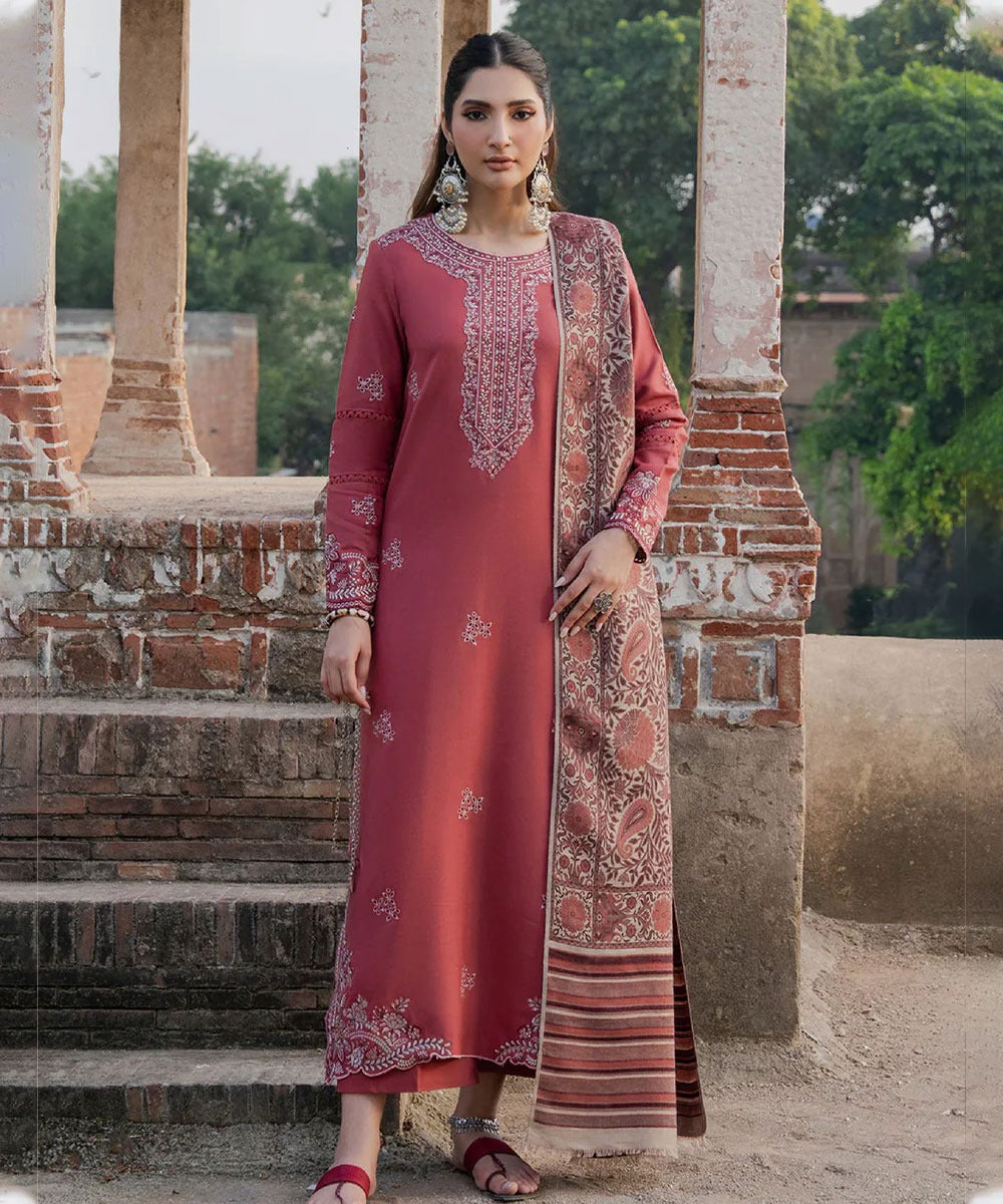Lawn-3PC Embroidered Shirt with Digital Printed Jacquard Dupatta-5053