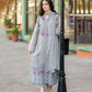 Lawn-3PC Embroidered Shirt with Chiffon Embroidered Dupatta-5155