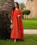 Lawn-3PC Sequence Embroidered With Digital Printed Jacquard Dupatta-5301