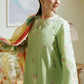 Dhanak-3PC Embroidered Shirt with Digital Printed Wool Shawl - 3238