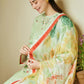 Dhanak-3PC Embroidered Shirt with Digital Printed Wool Shawl - 3238