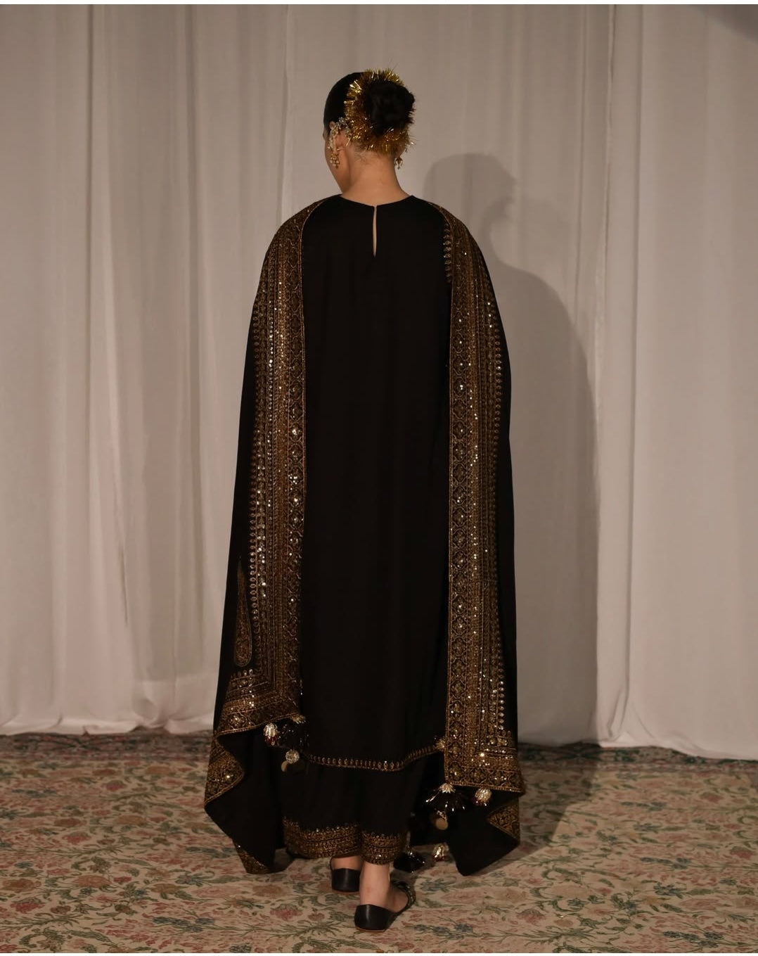 Lawn-3PC Embroidered Shirt with Organza Sequins Embroidered Dupatta- 5135