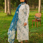 3PC-Printed Lawn Shirt With Voile Printed Dupatta-1546