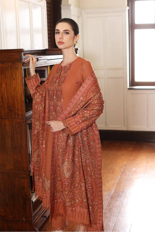 Bareeze Dhanak 3PC Embroidered With Dhanak Shawl Embroidered-188