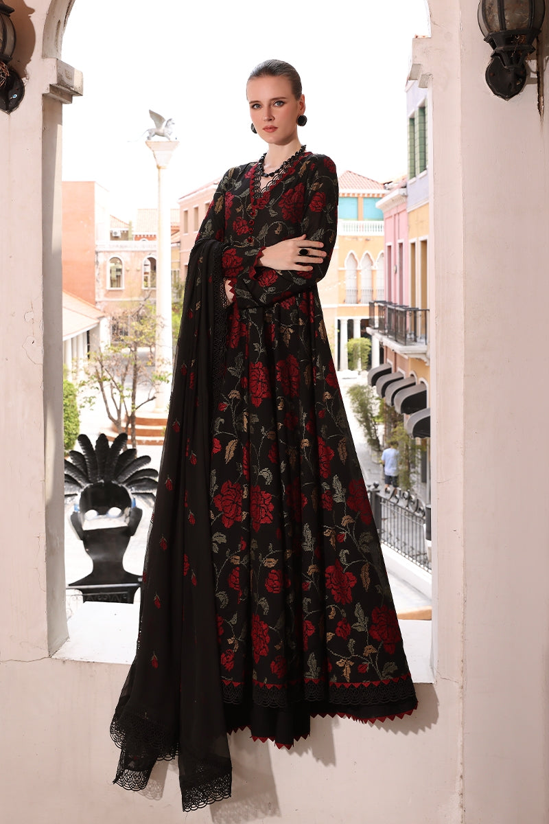 BAREEZE Lawn 3PC Embroidered With Chiffon Embroidered Dupatta-510