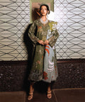 Dhanak 3PC Embroidered With Digital Printed Wool Shawl-103