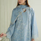 Dhanak-3PC Embroidered Shirt with Digital Printed Wool Shawl - 3301
