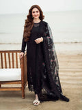 Dhanak-3PC Sequence Chikankari Embroidered Shirt with Printed Organza Dupatta - 3309
