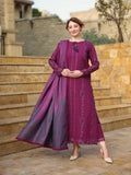 Dhanak-3PC Embroidered Shirt with Digital Printed Wool Shawl - 6043