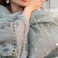 Lawn-3PC Laser Cut Embroidered Shirt With Khadi Net Embroidered Dupatta-5401