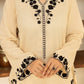 Dhanak-3PC Embroidered Shirt with Chiffon Embroidered Dupatta - 3510