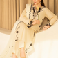 Dhanak-3PC Embroidered Shirt with Chiffon Embroidered Dupatta - 3510