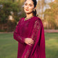 Lawn-3PC Chikankari Embroidered Shirt With Khadi Net Embroidered Dupatta-5340