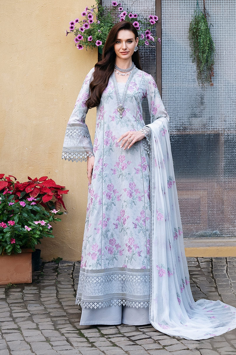 Bareeze Lawn 3PC Embroidered With Chiffon Embroidered Dupatta-457