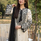 3PC Lawn Embroidered Shirt With Organza Embroidered Dupatta- 5166